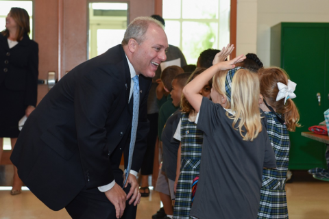 Congressman Scalise Visits New Orleans Charter School