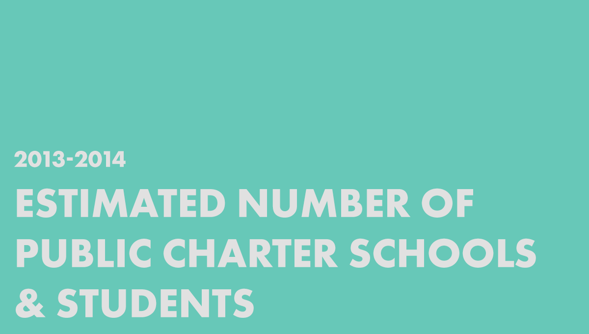 Estimated Number of Public Charter Schools & Students, Dashboard Data from 2013-2014