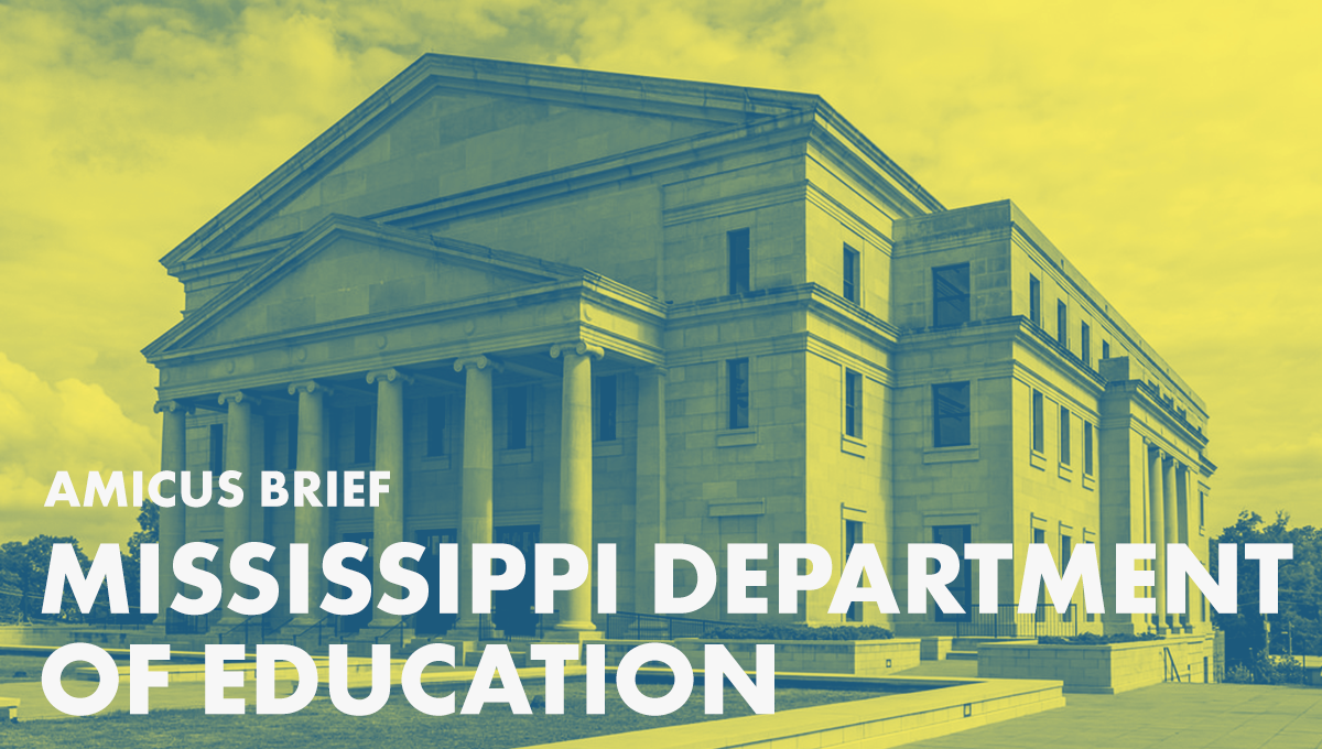 Amicus Brief with the Supreme Court of Mississippi in Support of Charter School Students Right to Access State and Local Education Funding