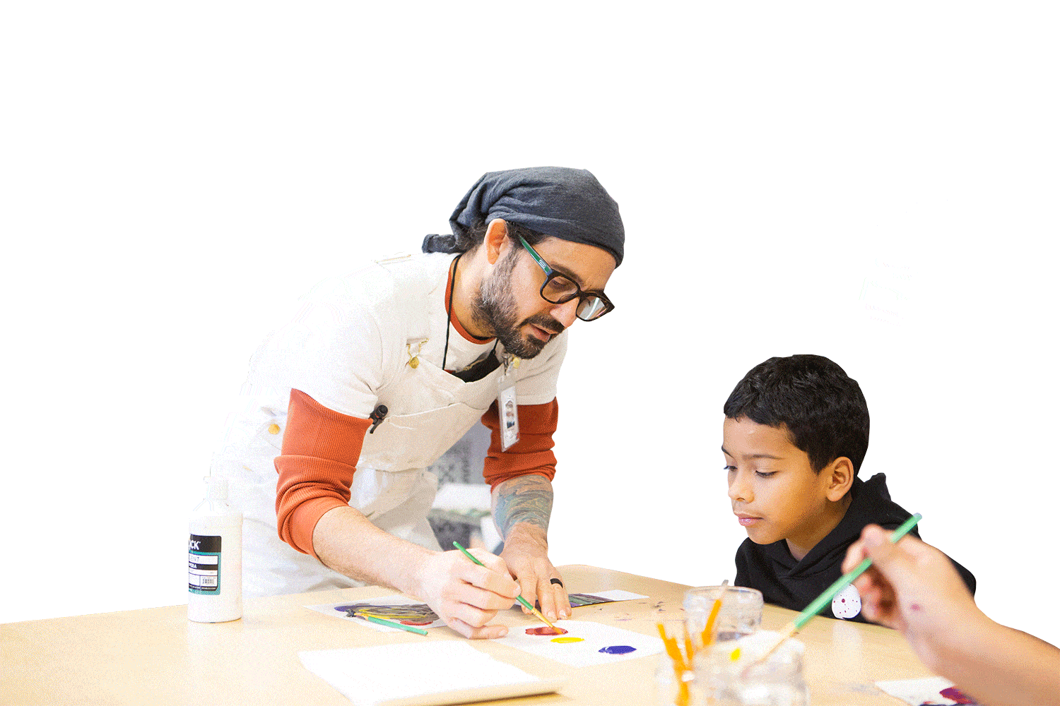 Art Teacher and Student