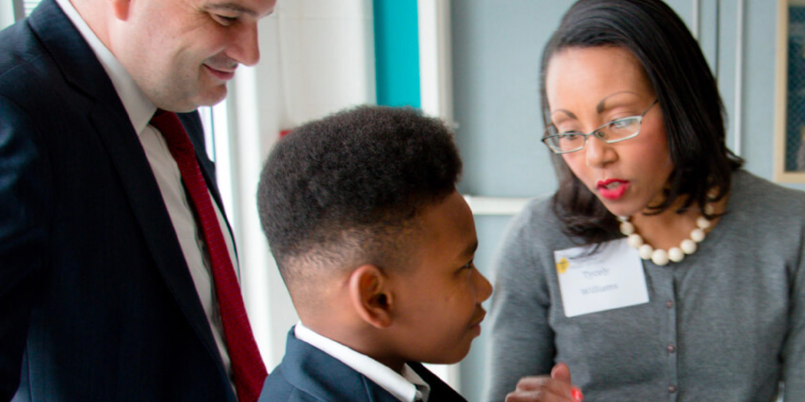 talking with students