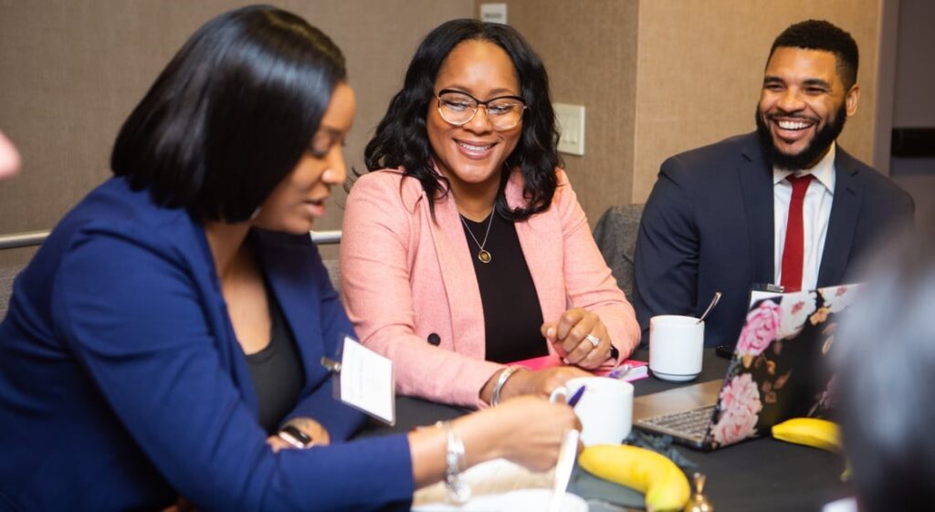 Photo of school leaders of color at meeting in Washington, DC in 2023